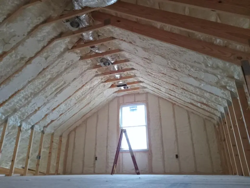 Spray foam roofing application for Crawl Space Insulation project in Cudahy